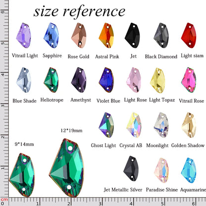 Xichuan Top Quality Jewelry Galactic Sew on Stone Glass Crystal Stones Flat Back Rhinestones for Sewing Craft Dress