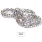 Acmore Crystal  12 Colors Bright  Loose  Glass Crafts Wheel Faceted Crystal Beads Jewelry  Finding Accessories for Necklace Earring