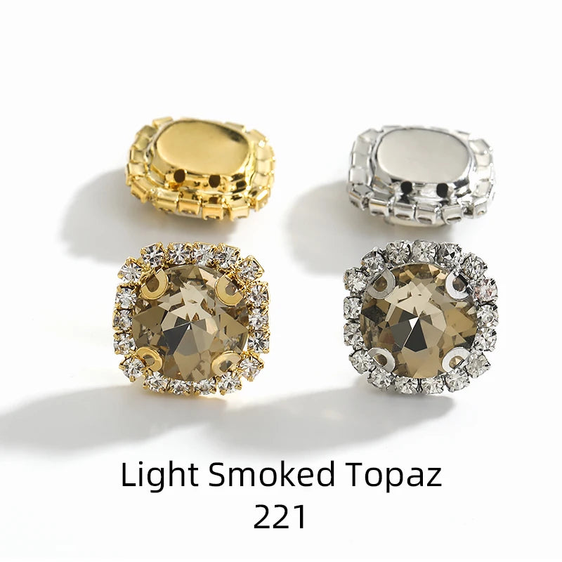 Acmore Crystal Wholesale Cheap Price Round Shape Glass Rhinestone With Claw Setting Stone for Garment Decoration