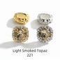 Acmore Crystal Wholesale Cheap Price Round Shape Glass Rhinestone With Claw Setting Stone for Garment Decoration