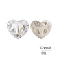 Acmore Crystal New Design Heart Shape K9 Glass Beads Point Back Fancy Loose Rhinestone for Clothing Accessories Wedding Dress