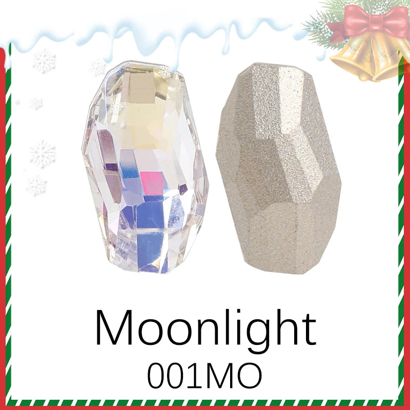 Acmore Crystal New Design Meteor Shaped Christmas Series Point Back Rhinestone K9 Glass Nail Art Supplies DIY Decoration Accessories