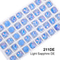 Acmore Crystal High Quality Colorful Point Back Rivoli Shape Glue on Rhinestones Glass Stones Crystal DIY Clothes Design