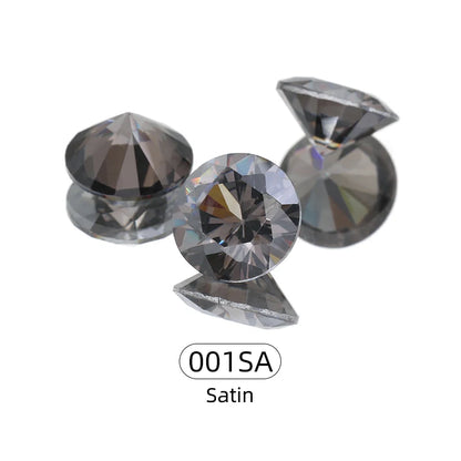 Acmore Crystal High Quality Colorful Round Zircon Transparent Pointeback Glass Rhinestone for Jewelry Making & Nail Art