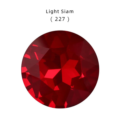 Acmore Crystal Newest Big Size 27mm Gemstone Flower Crystal ab Pointback DIY Nail Art Supplies Rhinestone Decoration Accessories