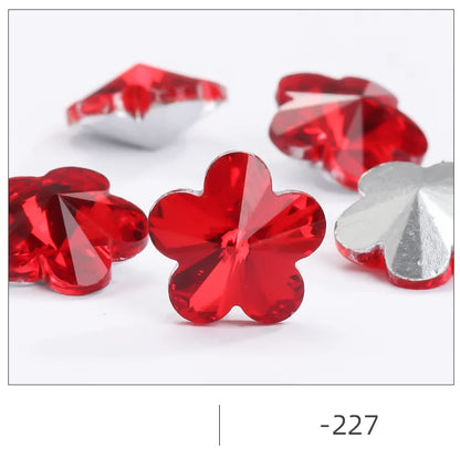 Wholesale High Quality Flower Shape Crystal Sew on Stones for Wedding Dress