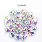 Acmore Crystal Mixed Shapes 22 Colors Four-point Stainless Steel Claw Loose Sew on Crystal Stone Glass DIY Rhinestone With Claw Setting