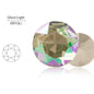 Acmore Crystal Gemstone Flower Round K9 Glass Rhinestones Crystal Pointback Glue on Clothing Making Nail Art Garment Crafts Jewelry