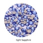Acmore Crystal Gold Flat Back Round 40 Colors SS3-SS20 Mixed 3d Crystal ab Press on Nail Art Supplies Rhinestone Accessories