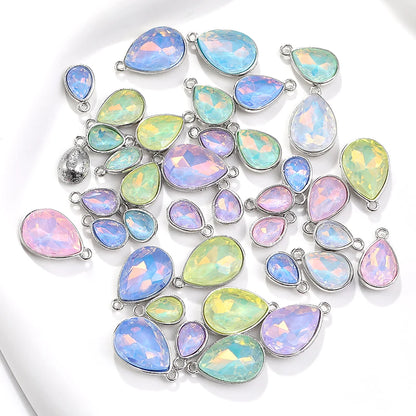 Acmore Crystal New Product Drop Alloy Pendant With Single Loop Opal Mocha DE Rhinestones Glass Jewelry Wholesale Clothes Accessories