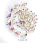 Acmore Crystal Mixed Shapes 12 Colors Loose Crystal Glass Stone With Golden Claw Setting DIY Sewing Fancy Sew on Claw Bead Rhinestone