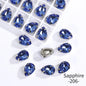 Acmore Crystal Crystals Rhinestone With Claw Strass Gems Sew on Rhinestone Drop Shape Crystal Fancy Stone With Claw for Garment