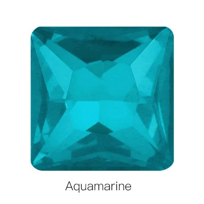 Hot Sale Square Fancy Stone Colorful Crystal Jewelry Point Back Rhinestones