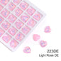 Acmore Crystal New Design Heart Shape Opal Mocha Rhinestones Point Back Glass Crystal Stones Fashion Clothing Decoration