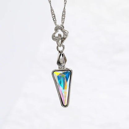 Acmore Crystal Fancy Derlta Shaped High Quality K9 Glass Alloy Pendant Necklace Jewelry Making Crystal Stone Earring Brooch Accessories