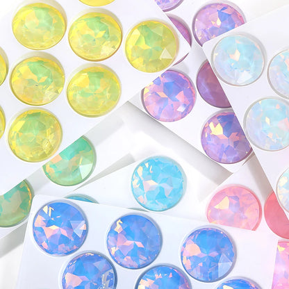 Acmore Crystal High Quality Gemstone Flower K9 Pointback Rhinestone Loose Stones Jewelry Glue on for DIY Decoration Clothing Desgin
