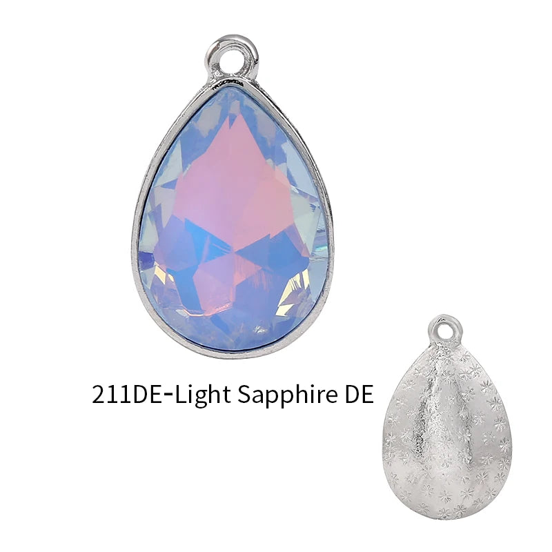 Acmore Crystal New Product Drop Alloy Pendant With Single Loop Opal Mocha DE Rhinestones Glass Jewelry Wholesale Clothes Accessories