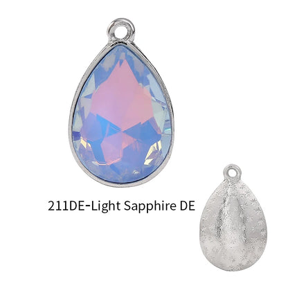 Acmore Crystal New Product Drop Alloy Pendant With Single Loop Opal Mocha DE Rhinestones Glass Jewelry Wholesale Clothes Accessories