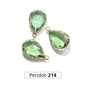 Acmore Crystal 13*18MM  Water Drop Transparent Crystal Glass Pendant with Claw Inlaid Rhinestone Pendant Accessories for Earrings & Necklace