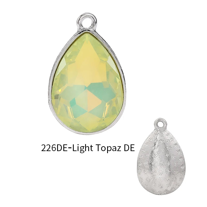 Acmore Crystal New Product Drop Alloy Pendant With Single Loop Opal Mocha DE Rhinestones Glass Jewelry Wholesale Clothes Accessories