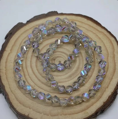 Acmore Crystal Wholesale Colorful Crystal Loose Bead 8mm Glass Beads DIY Handmade Loose Beads for Jewelry Making