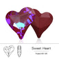Acmore Crystal Sweet Heart Fancy Shaped Pointback K9 Glass Rhinestones Crystal Stones Crafts for Jewelry Making Garment Decoration