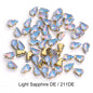 Acmore Crystal Wholesale 6*10mm Teardrop Shape Opal MI Series Sew on Rhinestones  With Golden & Sliver Claw With Garment Accessories