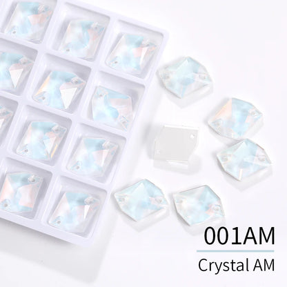 Acmore Crystal Cosmic  New Color Series Sew on Flat Back Glass Stone Crystal Sew on Rhinestone for Clothing Garment