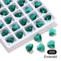 Acmore Crystal Heart Shape10MM K9 Loose Pointed Back Crystal Rhinestones for Jewelry Custom Pendant for Necklace Making