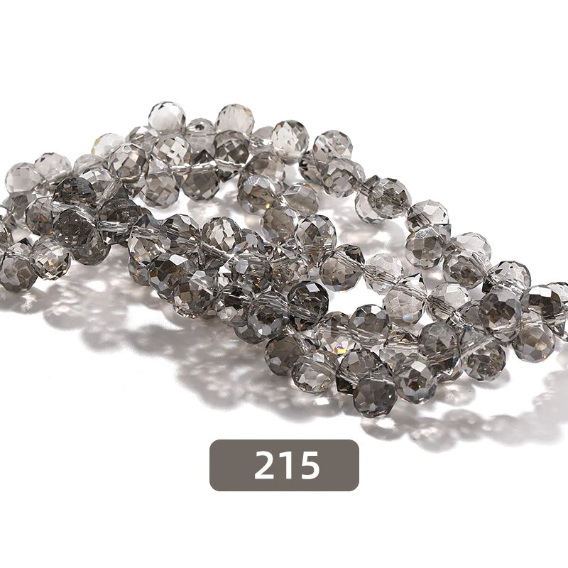 Acmore Crystal  8*10MM Shinning AB Color Faceted Cutting Strawberry  Tear Drop  Crystal Loose Beads Jewelry Accessories
