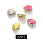 Acmore Crystal  Shadow  Series Piont Back Rhinestone With Claw Four Corners of Water Droplets Stone for Garment