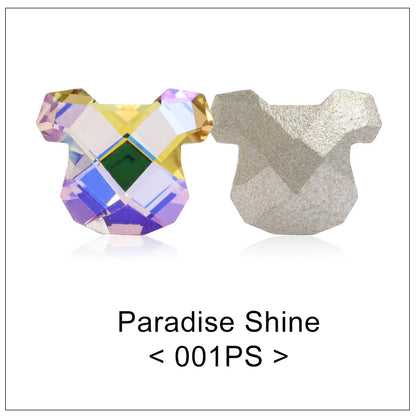 Acmore Crystal New Design Bear Shape Glass Fancy Jewelry Rhinestones Stone Strass K9 3D Crystal Pointback Glue on Nail Art Clothing