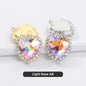Heart Single Hanging Crystal Buckle Edge Hand - Sewn Diamond Hair Accessories Headdress Clothing Claw Rhinestone Accessories