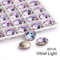 Acmore Crystal High Quality K9  Crystal Glass 12mm Mandala Round Pointback  Rhinestones  for Decoration DIY Accessories