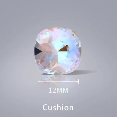 Acmore Crystal Fancy Loose Crystal Stones Glass Crafts Brand New Unfoiled Crystal Shimmer Glass Point Back Rhinestones for Bag Garment