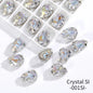 Acmore Crystal Crystals Rhinestone With Claw Strass Gems Sew on Rhinestone Drop Shape Crystal Fancy Stone With Claw for Garment