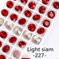 Acmore Crystal High Quality Gemstone Flower K9 Pointback Rhinestone Loose Stones Jewelry Glue on for DIY Decoration Clothing Desgin
