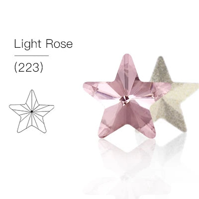 Acmore Crystal Wholesale Star Shape Pointback Crystal Stones K9 Glass Rhinestones for Clothing Nails Decoration
