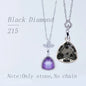 Acmore Crystal Fat Triangle Shape Shiny Color Stone Alloy Back Pendant Necklace Diy for Brooch Earring Brooch Bracelet Hair Accessories