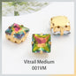 Acmore Crystal  Wholesale Colorful Sew on Stone Diamonds Square Shape Gold Claws Glass Rhinestones DIY Clothing Decorate