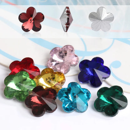 Wholesale High Quality Flower Shape Crystal Sew on Stones for Wedding Dress