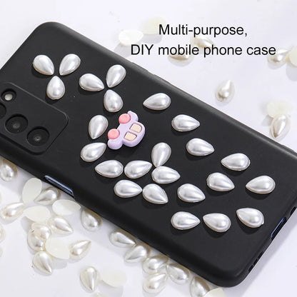 Acmore Crystal Drop Shaped Wholesale in Bulk Loose Pearling Flatback Semicircle Pearls Beads for Nail Art DIY Decor Garment Bags Shoes