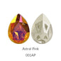 Acmore Crystal New Design Star Meteorite K9 Glss Drop Shape Pointback Crystal Beads Fancy Rhinestones for Bracelete Making Shoes Accessories