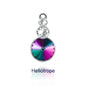 Acmore Crystal Triple Rivoli Shaped Shiny 9 Colors K9 Glass Crystal Stone Alloy Pendant for Bracelet Necklace Earring DIY Accessories