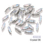Acmore Crystal 4*15MM  Horse Eye Pointback Sew on Glass Crystal Rhinestones  Mocha Satellite Claw Stones  DIY Clothing Accessories