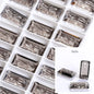 Acmore Crystal Relief Princess Baguete Shape Pendant Crystal Rhinestones Charms DIY Accessories for Necklace Earring Brooch Headwear
