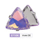 Acmore Crystal New Arrival 18MM  Triangle  Opal Mocha DE Series Rhinestone Claw  Sew on Crystal  With Claw DIY Art Decorations