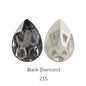 Acmore Crystal New Design Star Meteorite K9 Glss Drop Shape Pointback Crystal Beads Fancy Rhinestones for Bracelete Making Shoes Accessories
