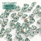 Acmore Crystal New Color Popular Light Azore K9 Glass Crystal Rhinestone Loose Jewelry Stone Glue on for DIY Nail Art Decoration