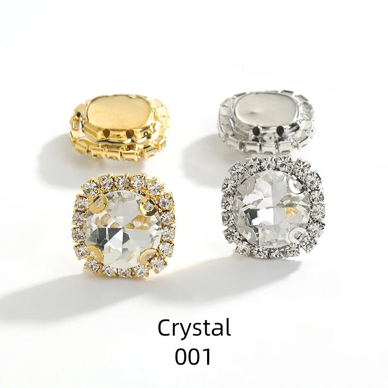 Acmore Crystal Wholesale Cheap Price Round Shape Glass Rhinestone With Claw Setting Stone for Garment Decoration
